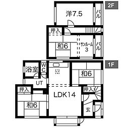 石山2条7丁目貸家