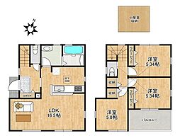 リーブルガーデン鶴田第12　新築戸建　1号棟