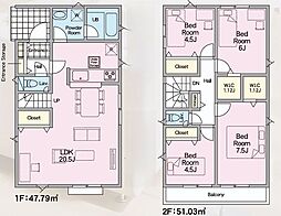 クレイドルガーデン鶴田第10　新築戸建　1号棟