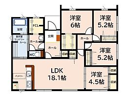 Colorisとびたけ3丁目2期　新築戸建　1号棟