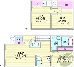 札幌市北区新琴似八条6丁目の一戸建て