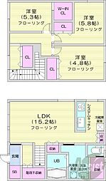 札幌市北区屯田九条8丁目の一戸建て