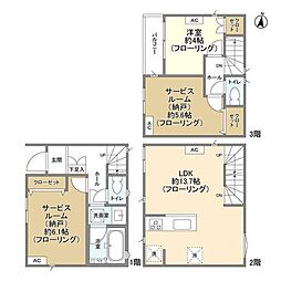 川崎市高津区上作延１丁目の一戸建て