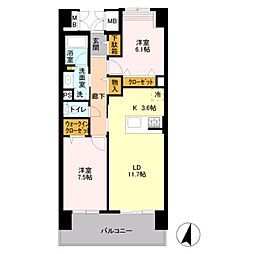 ロイヤルパークス若葉台 1108