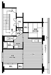 ビレッジハウスかわもと2号棟 (406号室) 406