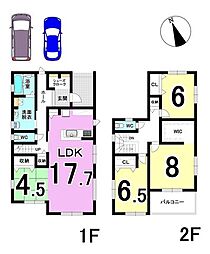 ダイマルタウン上土居10　F棟　全6区画　新築戸建