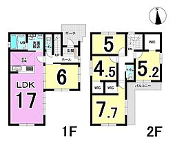 瑞穂市只越1期　1号棟　全2棟　新築戸建