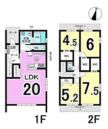 岐阜市美島町1期　1号棟　全1棟　新築戸建