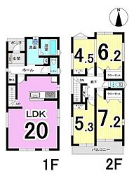 岐阜市第1八ツ梅町　1号棟　全2棟　新築戸建