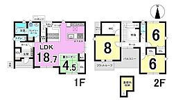 瑞穂市本田小　1号棟　全2棟　新築戸建