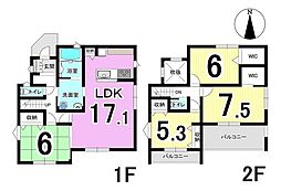 大垣市本今4丁目　2号棟　全2棟　新築戸建