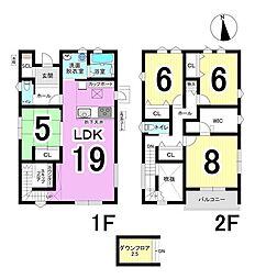 大垣市江東小　3号棟　全3棟　新着戸建