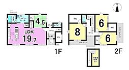 大垣市安井小　3号棟　全3棟　新築戸建