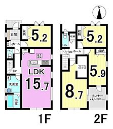 岐阜市川部　2号棟　全2棟　新築戸建