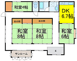 市貝町杉山戸建 1号室