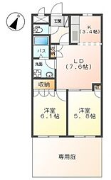 メルヴェール　シンシア 105号室