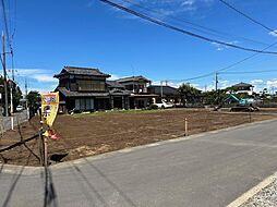 土地川越市古市場建築条件無し売地　全2区画