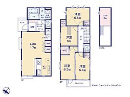 相模原市南区相模台七丁目　新築未入居戸建　全3棟　3号棟