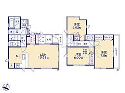 藤沢市石川1丁目3期　新築戸建　全6棟　1号棟