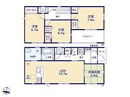 秦野市南矢名第17　新築戸建　全8棟　8号棟