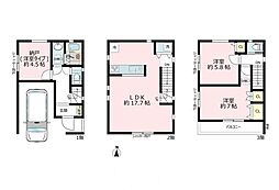 川崎市川崎区藤崎4丁目　新築戸建　全3棟　C号棟