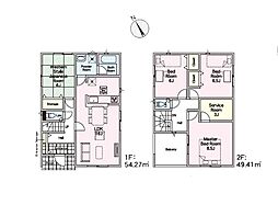 南足柄市中沼第12　1期2期3期　新築戸建　全9棟　1号棟
