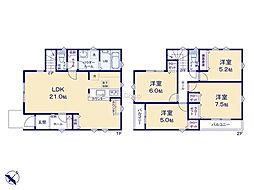 藤沢市善行6丁目1期　新築戸建　全3棟　1号棟