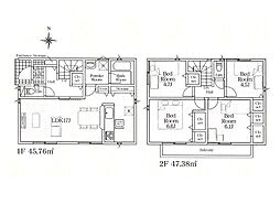 海老名市門沢橋2丁目第19　新築戸建　全2棟　1号棟