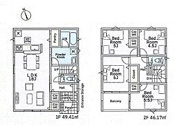 藤沢市大鋸第21　新築戸建　全2棟　1号棟