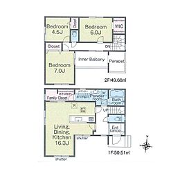 足柄上郡開成町中之名第1期　新築戸建　全4棟　2号棟