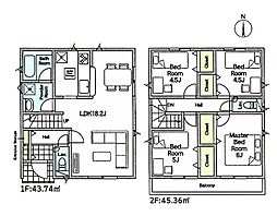 海老名市国分寺台3丁目第16　新築戸建　全2棟　1号棟