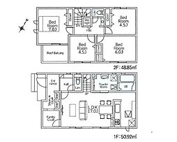 大和市西鶴間2丁目24-1期　新築戸建　全2棟　2号棟