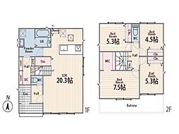 厚木市林5丁目1期 新築戸建 全3棟 1号棟