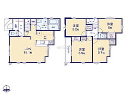 横浜市戸塚区戸塚町3期　新築戸建　全2棟　2号棟