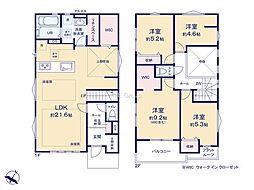 相模原市南区上鶴間8丁目4期　新築戸建　全2棟　1号棟
