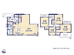 綾瀬市綾西1丁目3期　新築戸建　全1棟
