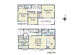 足柄上郡開成町中之名第2期　新築戸建　全6棟　4号棟