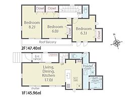 平塚市夕陽ヶ丘第2期　新築戸建　全2棟　1号棟