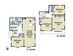 茅ヶ崎市萩園第1期　新築戸建　全2棟　2号棟