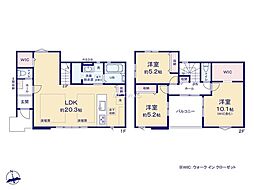 藤沢市本藤沢2丁目2期　新築戸建　全6棟　5号棟