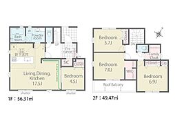 足柄上郡山北町岸第1期　新築戸建　全7棟　2号棟