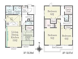 平塚市山下1丁目第1期　新築戸建　全2棟　1号棟