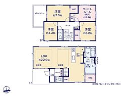 藤沢市石川3丁目2期　新築戸建　全3棟　2号棟
