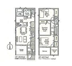 相模原市中央区横山台2丁目第12 新築戸建 全2棟 1号棟