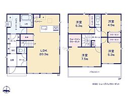 厚木市林5丁目1期　新築戸建　全3棟　3号棟