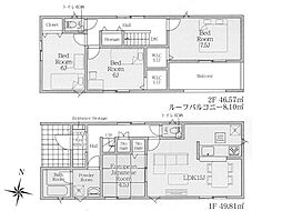 南足柄市狩野15期（1期）　新築戸建　全2棟　1号棟