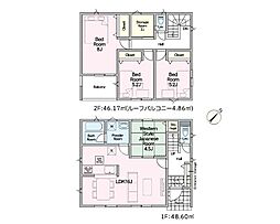 高座郡寒川町大曲3丁目第21　新築戸建　全3棟　3号棟