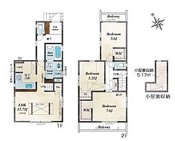 相模原市南区古淵4丁目　新築戸建　全2棟　1号棟