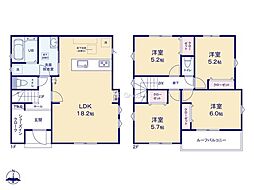 厚木市妻田西1丁目第1期　新築戸建　全3棟　4号棟