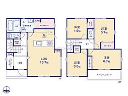 厚木市妻田西1丁目第1期　新築戸建　全3棟　2号棟